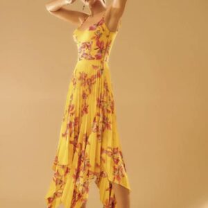 Vestido Amarelo Florido